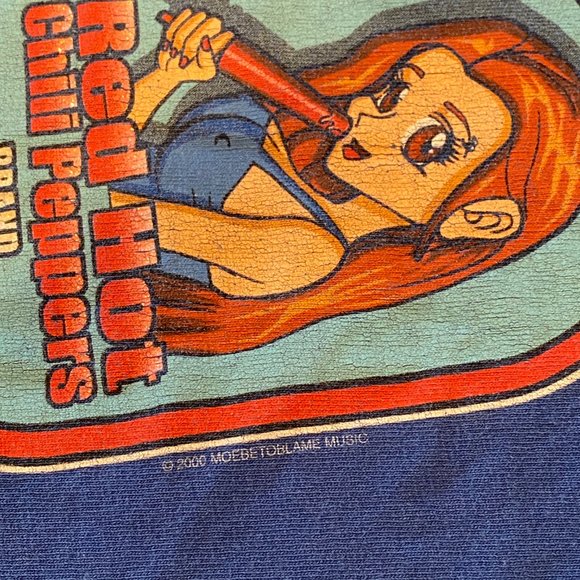 Red Hot Chili Peppers Rock Funk Tour Concert Promo Ice Cream T-Shirt Hook Ups - Picture 4 of 7